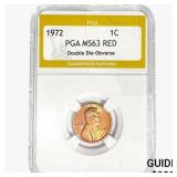 1972 Lincoln Memorial Cent PGA MS63 RED DBL Die