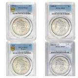 1883-1921 [4] Morgan Silver Dollar PCGS MS62-63