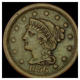 1856 Braided Hair Large Cent CLOSELY UNCIRCULATED