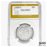1900-S Barber Half Dollar PGA MS62