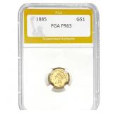 1885 Gold Dollar PGA PR63