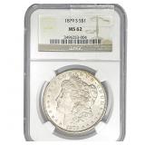 1879-S Morgan Silver Dollar NGC MS62