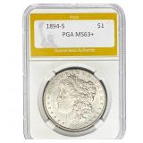 1894-S Morgan Dollar PGA MS63+