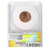 1945 1C Lincoln Cent ANACS MS64 Red