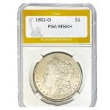 1892-O Morgan Dollar PGA MS64+