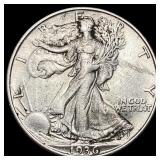 1936-D Walking Liberty Half Dollar CLOSELY UNCIRCU