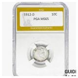 1912-D Barber Dime PGA MS65