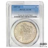 1897-O Morgan Silver Dollar PCGS AU58