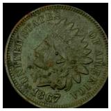 1867 Indian Head Cent CLOSELY UNCIRCULATED