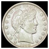 1898 Barber Half Dollar CLOSELY UNCIRCULATED