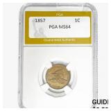 1857 Flying Eagle Cent PGA MS64