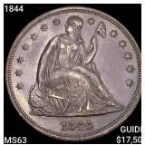 1844 Seated Liberty Dollar CHOICE BU