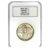 1926 Oregon Trail Half Dollar ANACS MS64