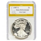 1987-S Silver Eagle PGA PR70 DCAM