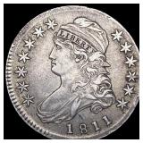 1811 Capped Bust Half Dollar NEARLY UNCIRCULATED