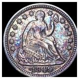 1849 Seated Liberty Half Dime UNCIRCULATED