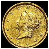 1855 Liberty Head Gold Dollar Type 2 CLOSELY UNCIR