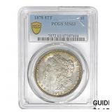 1878 8TF Morgan Silver Dollar PCGS MS63