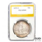 1876-S Trade Dollar PGA MS64  MS64