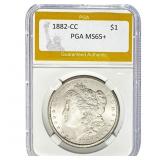1882-CC Morgan Silver Dollar PGA MS65+