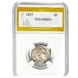1937 Buffalo Nickel PGA MS65+