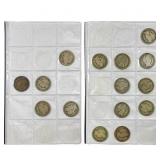 1894-1913 Barber Half Dollar Lot [15 Coins] Fine