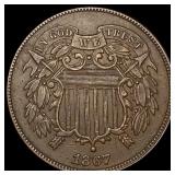 1867 Two-Cent Piece CLOSELY UNCIRCULATED