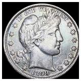 1898-S Barber Half Dollar CLOSELY UNCIRCULATED