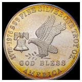 This is a 1976 Tri-State Refining 1 oz S GEM BU