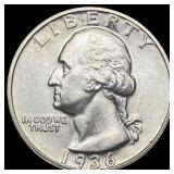 1936-D Washington Quarter GEM BU