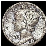 1942-D Mercury Dime NICELY CIRCULATED