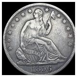 1856-O Seated Liberty Half Dollar CLOSELY UNCIRCUL
