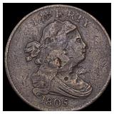 1805 Draped Bust Half Cent NICELY CIRCULATED