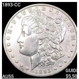 1893-CC Morgan Silver Dollar