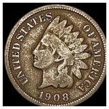 1908-S Indian Head Cent NICELY CIRCULATED