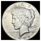 1928 Peace Silver Dollar LIGHTLY CIRCULATED