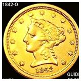 1842-O $2.50 Gold Quarter Eagle CHOICE AU