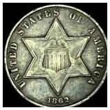 1862 Three-Cent Silver Piece