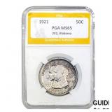 1921 2X2 Alabama Half Dollar PGA MS65  MS65