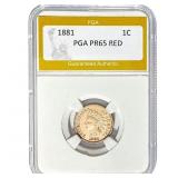 1881 Indian Head Cent PGA PR65 RED