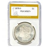 1878-S Morgan Dollar PGA MS67+