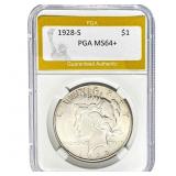 1928-S Peace Dollar PGA MS64+