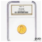 1942 Wheat Cent NGC PF62 RD
