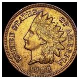 1908 Indian Head Cent CLOSELY UNCIRCULATED