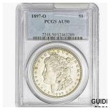 1897-O Morgan Silver Dollar PCGS AU50