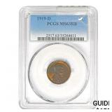 1919-D Wheat Cent PCGS MS63 RB