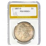 1897-O Morgan Dollar PGA MS62+