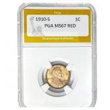 1910-S Lincoln Cent PGA MS67 RED