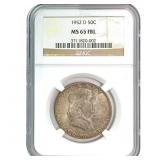 1952-D Franklin Half Dollar NGC MS65 FBL