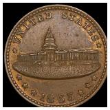1863 Civil War Token - Army & Navy CHOICE AU